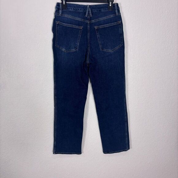 Good American Women's Indigo329 Button Fly Cashmere Blend Capri Jeans Size 28 - Picture 2 of 6